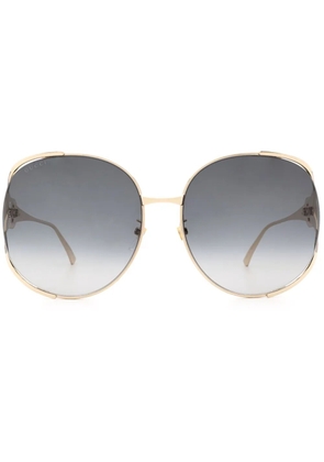 Gucci Eyewear round-frame sunglasses - Gold