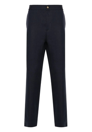 ETRO herringbone linen trousers - Blue