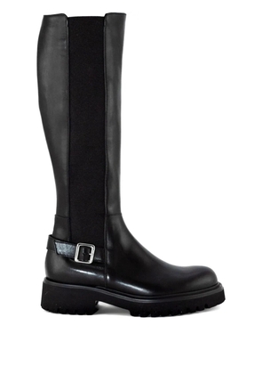 GUGLIELMO ROTTA buckle-detail leather boots - Black