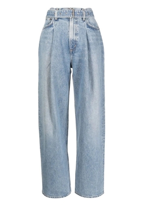 AGOLDE high-waisted wide-leg jeans - Blue