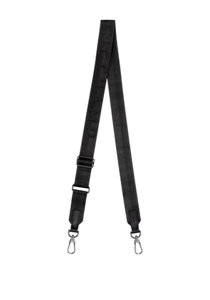 Longchamp logo-embroidered shoulder strap - Black