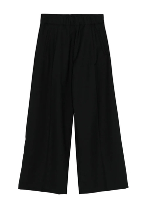 Semicouture Jhonny pleated elastic-waist trousers - Black
