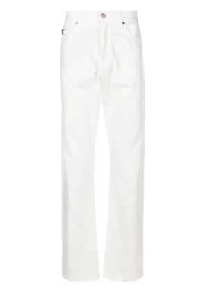 Versace Medusa Head-motif mid-rise straight-leg jeans - White