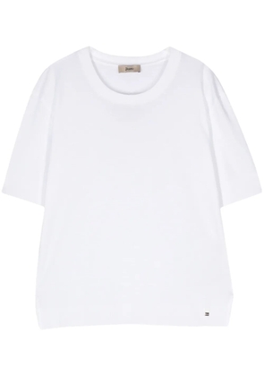 Herno fine-knit short-sleeved jumper - White