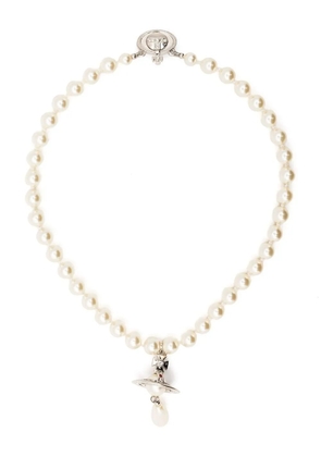 Vivienne Westwood faux-pearl drop choker - White