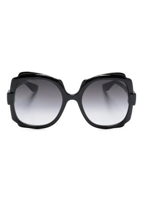 Gucci Eyewear logo-engraved square-frame sunglasses - Black