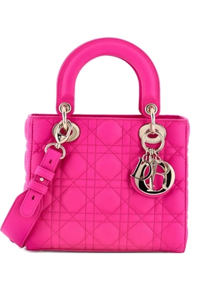 Christian Dior Pre-Owned My Lady Dior Bag Cannage Quilt Lambskin satchel - Pink