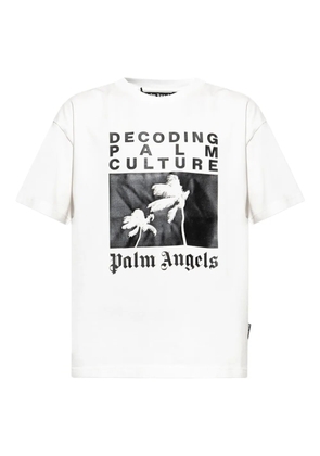 Palm Angels palm-tree print T-shirt - White