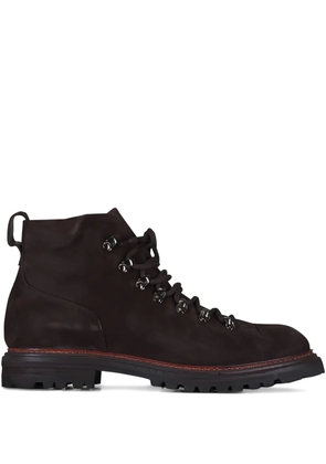 Aquatalia Denali lace-up suede boots - Brown