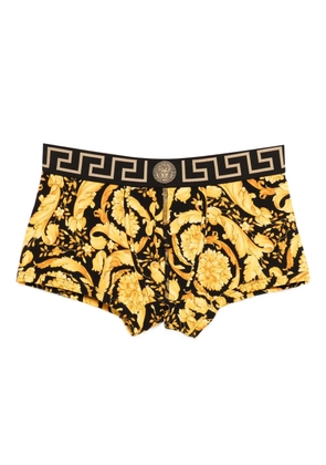 Versace floral-print waistband boxers - Yellow
