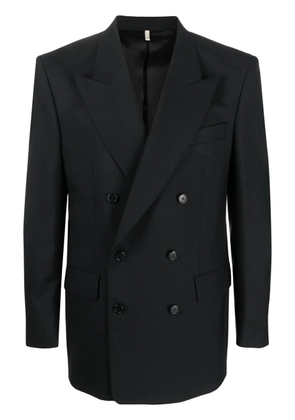 Sunflower double-breasted wool blazer - Black
