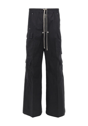 Rick Owens zip cotton cargobelas trousers - Black