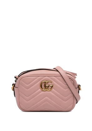 Gucci Pre-Owned 2016-2025 Mini GG Marmont Matelasse Leather crossbody bag - Pink