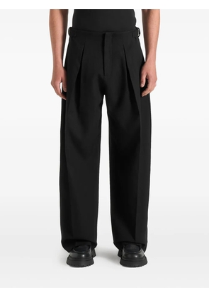 Manière De Voir Lior box-pleat wide-leg trousers - Black
