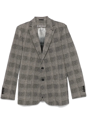 Circolo 1901 Price Of Wales-check blazer - Brown