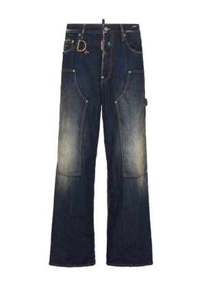 DSQUARED2 panelled wide-leg jeans - Blue