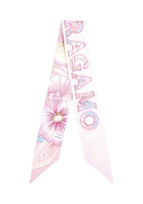 Ferragamo signature floral print scarf - Pink