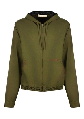 Marni zip-up hoodie - Green