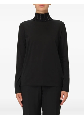 Fabiana Filippi roll-neck ribbed-knit jumper - Black