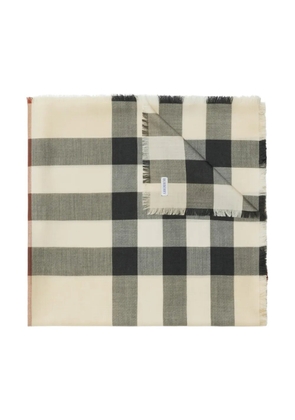Burberry Vintage Check frayed scarf - Neutrals