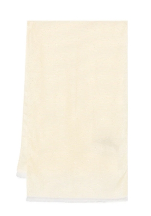 TWINSET logo-jacquard sequined keffiyeh - Yellow