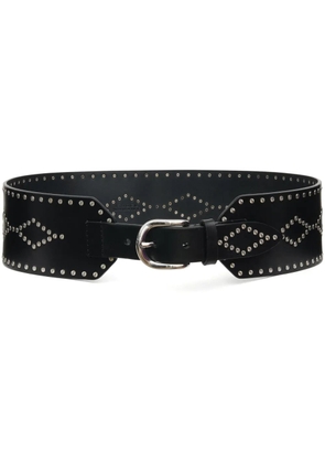 ISABEL MARANT Lucie studded leather belt - Black
