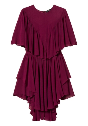 TWINSET ruffled mini dress - Red