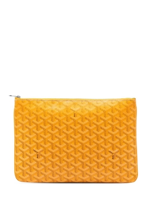 Goyard Pre-Owned 2018 Goyardine Senat MM clutch bag - Yellow