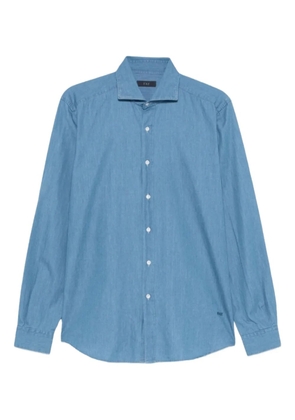 Fay french collar button-down shirt - Blue