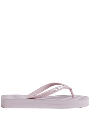 DSQUARED2 logo-strap flip flops - Pink