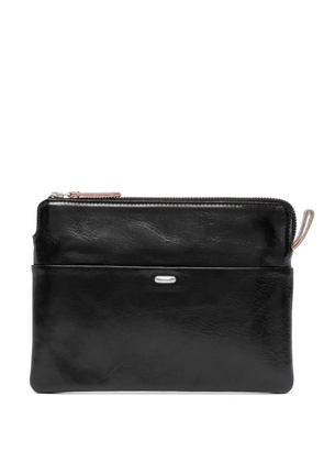 OUR LEGACY leather clutch bag - Black