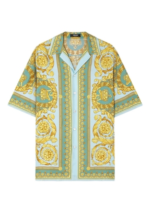 Versace Barocco-print short-sleeve shirt - Green