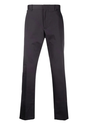Zegna straight-leg cotton trousers - Blue