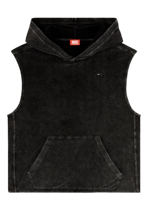 Diesel Aruba-Dnm embroidered hoodie - Black