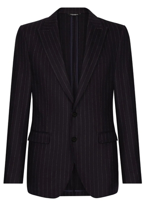 Dolce & Gabbana pinstripe single-breasted jacket - Black
