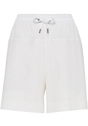 Brunello Cucinelli panelled track shorts - White