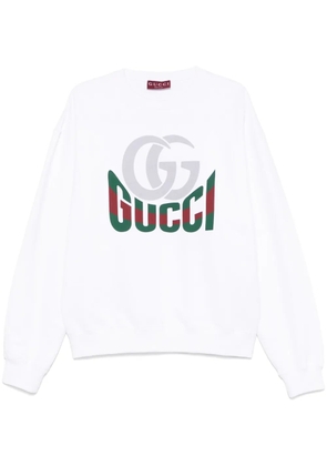 Gucci logo-print sweatshirt - White