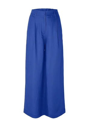 SELECTED pleated trousers - Blue