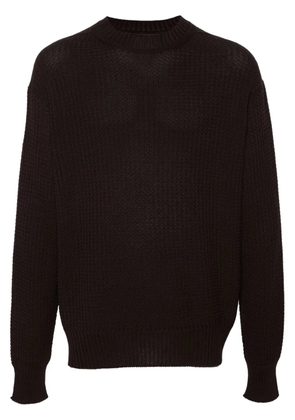 Homme Plissé Issey Miyake crew-neck cotton jumper - Brown