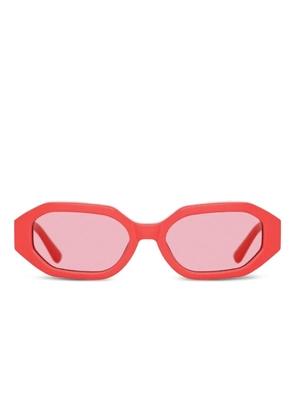 The Attico Irene geometric-frame sunglasses - Red
