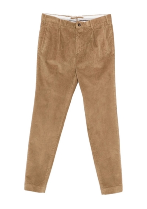 Incotex pleated corduroy trousers - Brown