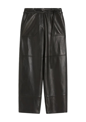 Max Mara GARBO panelled leather trousers - Black