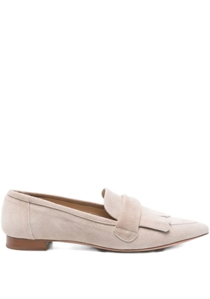 Thea Mika pointed-toe fringed loafers - Grey