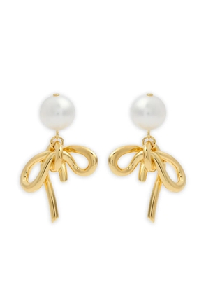 Completedworks 18K gold-plated bow earrings