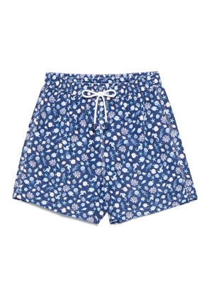 FIORIO MILANO sea-print swim shorts - Blue