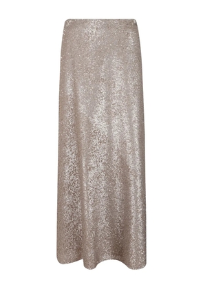 Herno sequin-embellished maxi skirt - Neutrals