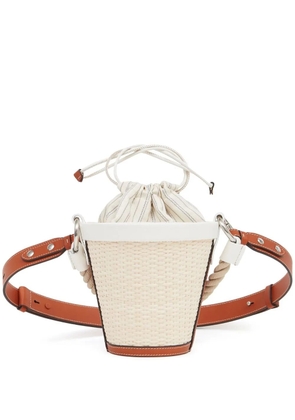 Maison Margiela Fire woven bucket bag - Neutrals