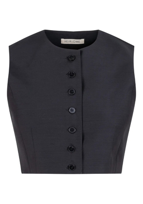 Heirlome buttoned top - Black