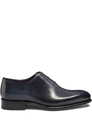Santoni leather lace-up oxfords - Blue