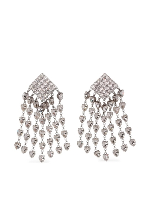 Alessandra Rich crystal-embellished earrings - Silver